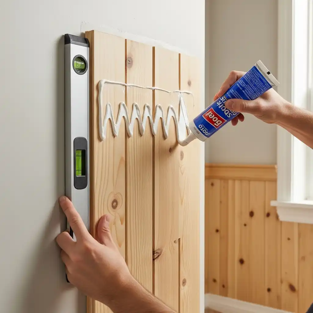 Adhering the First Panel