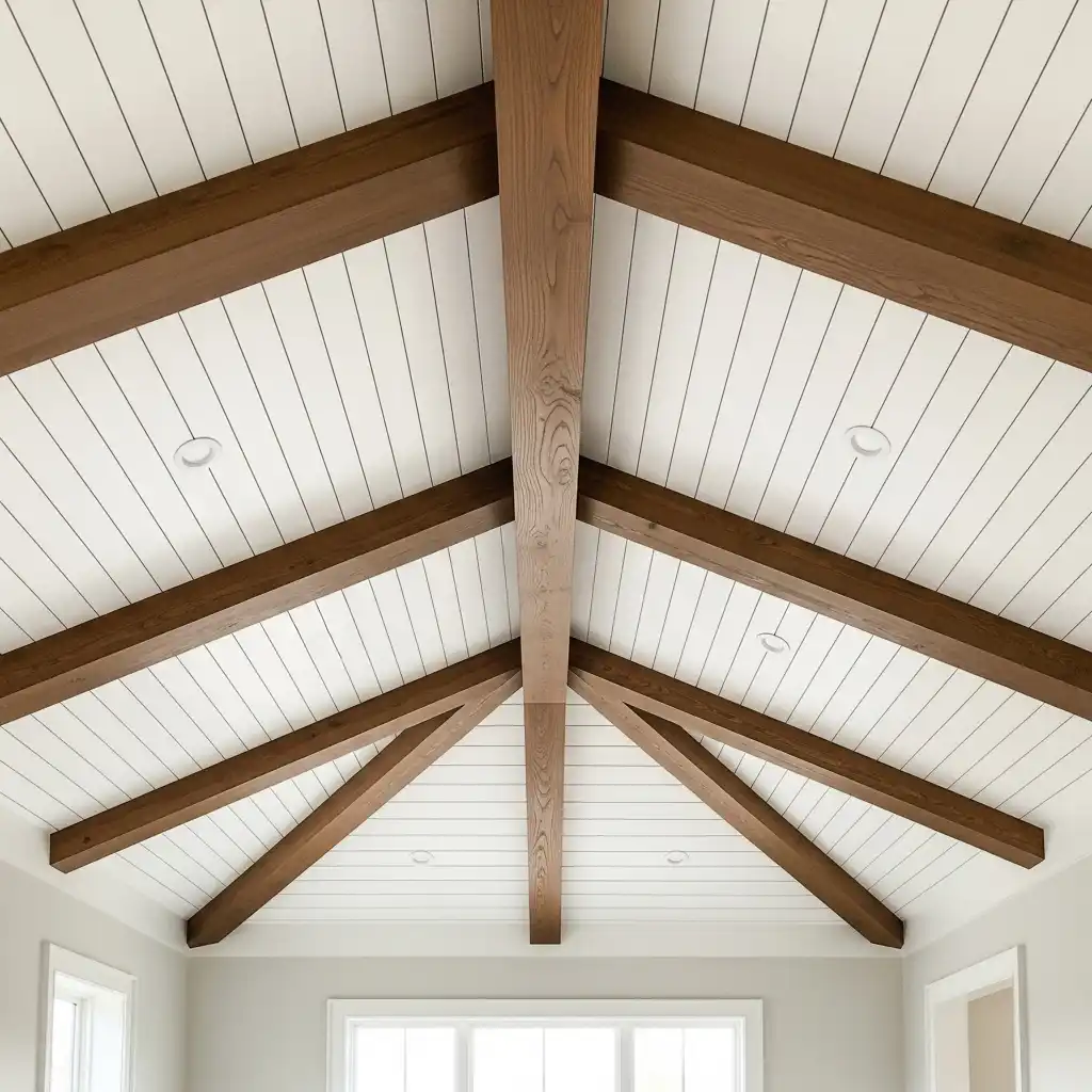 Contrasting White Shiplap