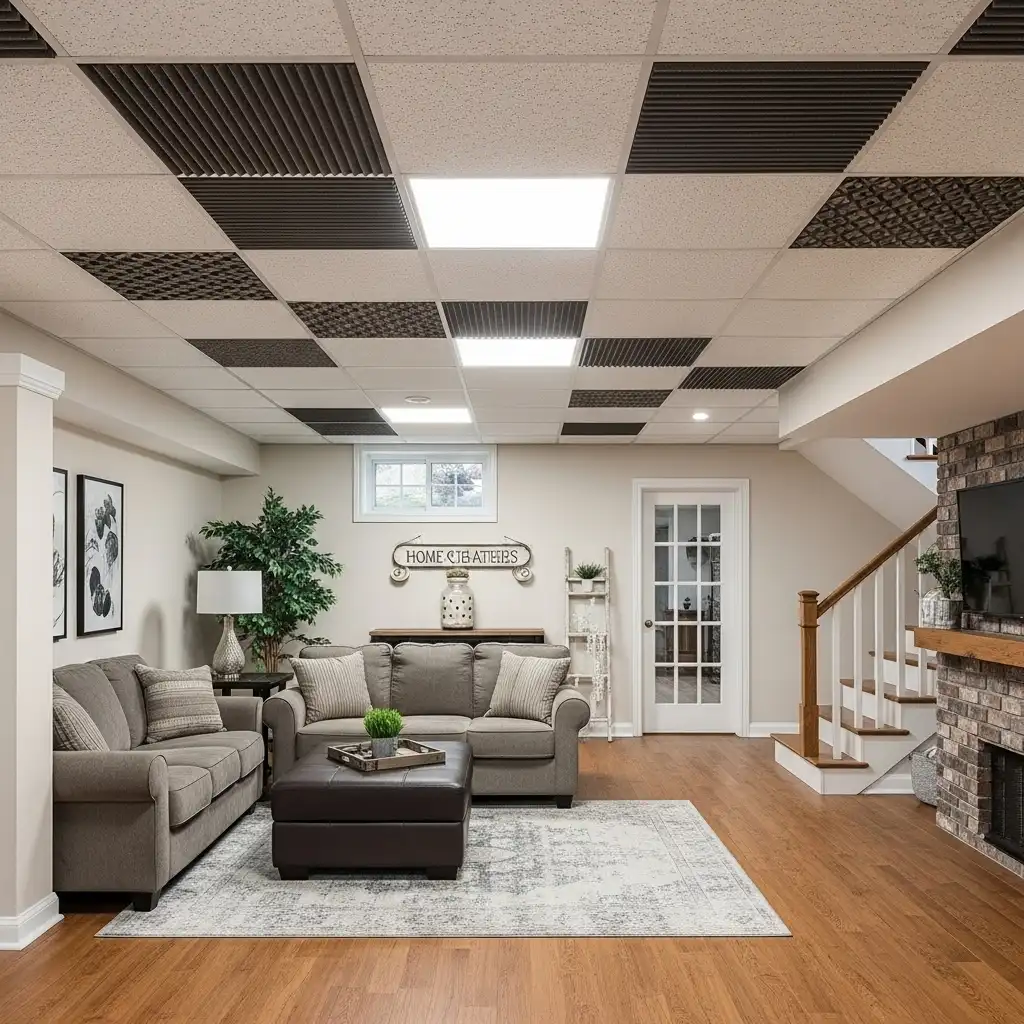 Drop Ceiling (Acoustic Tiles)