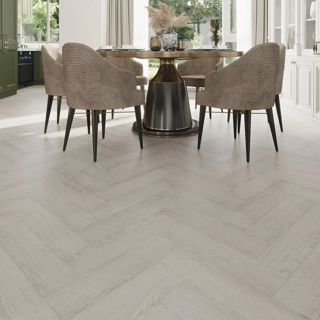 Herringbone Laminate Flooring Modern Farmhouse