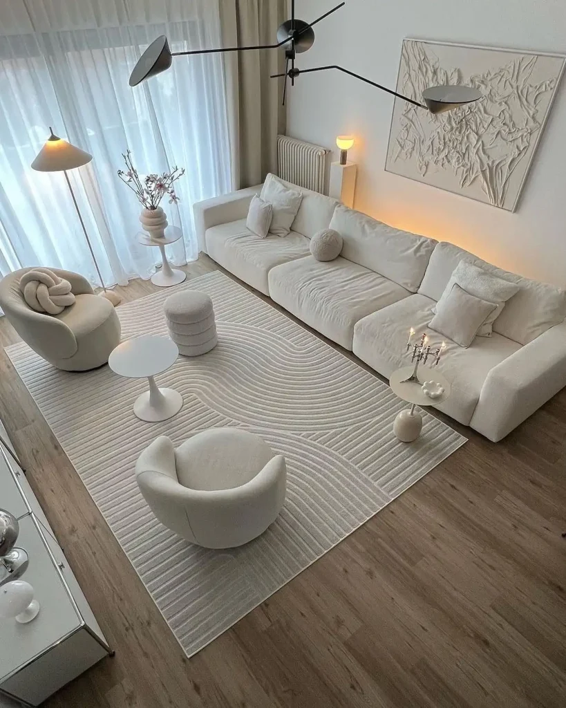 Zones with Strategic Rug Anchors