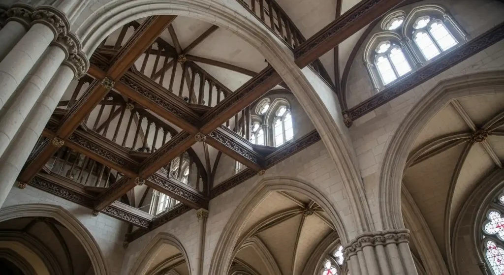 4 cathedral or vaulted ceiling