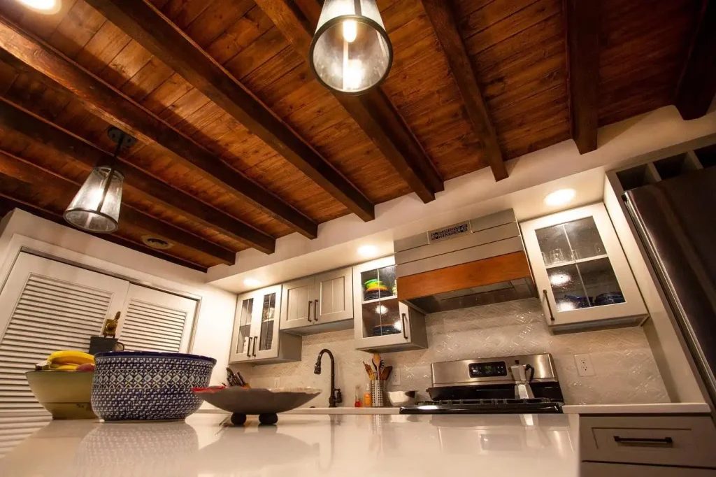 Apply a Stain to Wood Joists