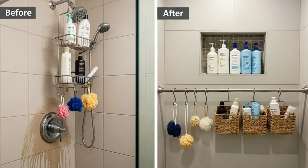 Incorporate Storage Into the Shower Area