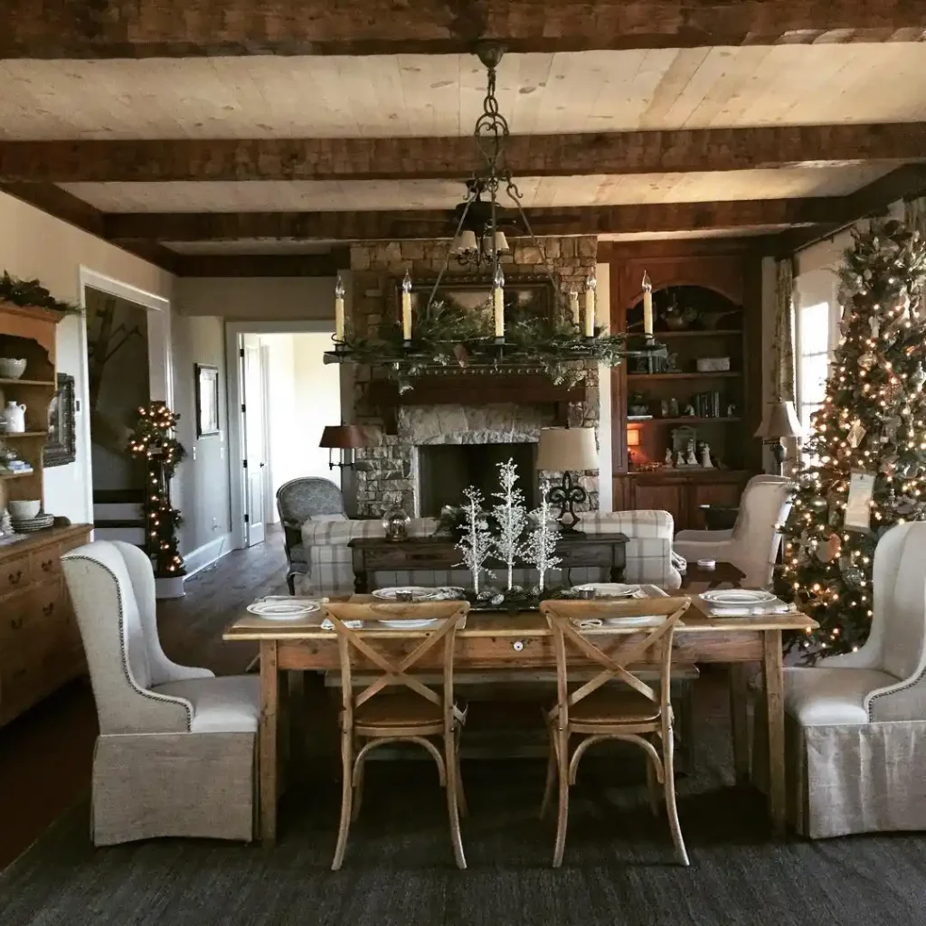 French Country Christmas Decor Ideas Architectural Features