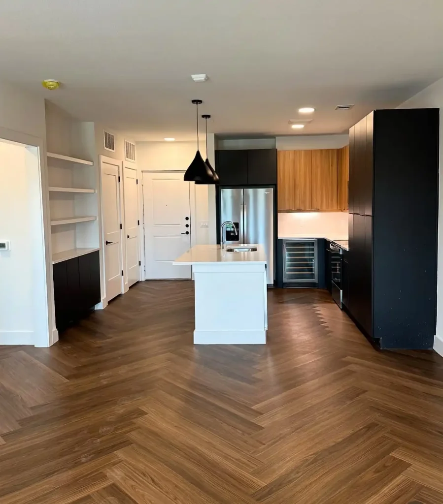 classic oak with a dark stain