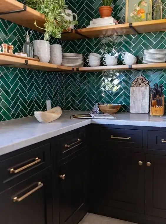 Backsplash Bold & Colorful Glazed Zellige