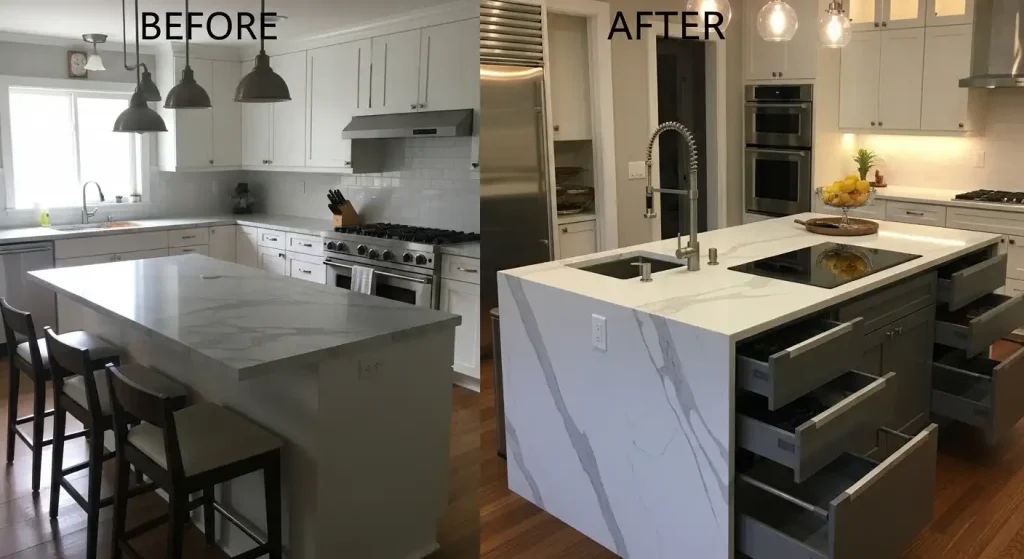 Kitchen Remodel Ideas Multi-Purpose Island