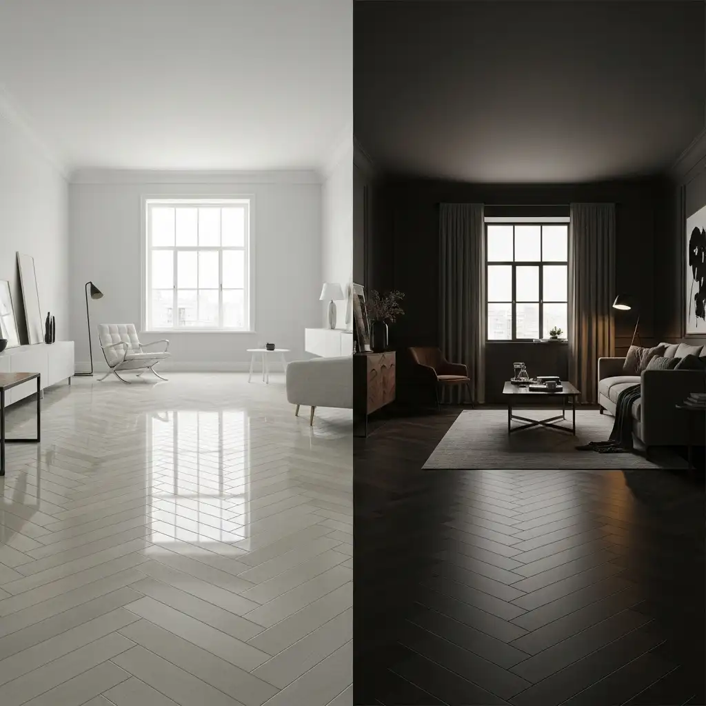 Herringbone Tile Floors Color Selection