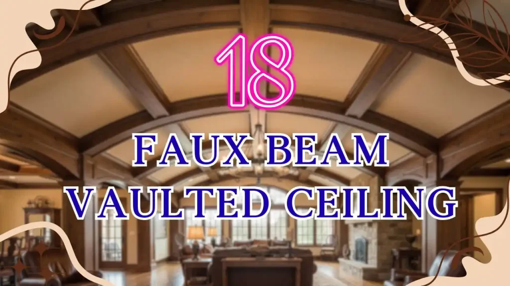 faux beam vaulted ceiling