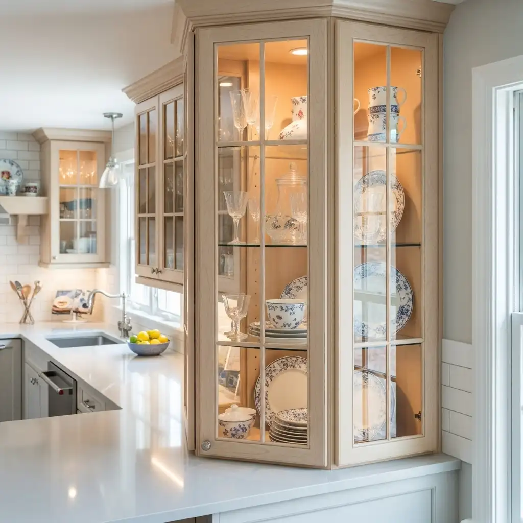 Glass Front Display Corner