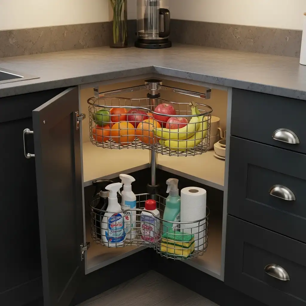 Pull-Out Swivel Baskets