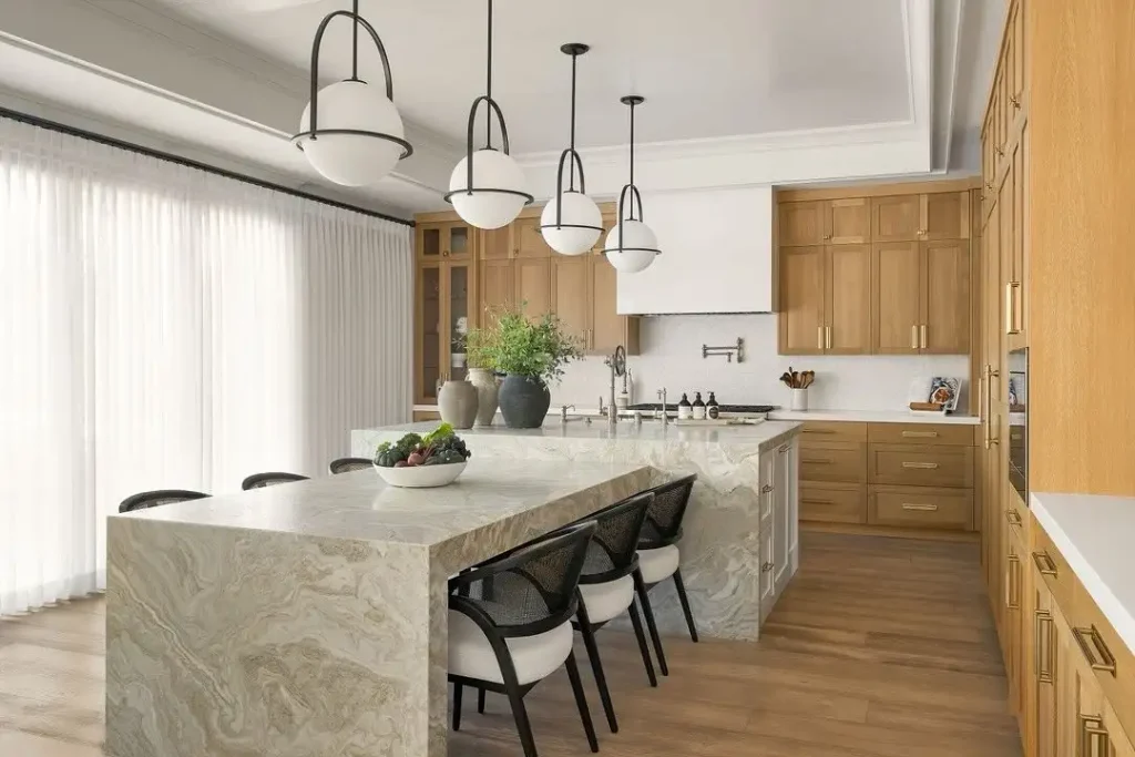 Natural Oak with Modern Hardware