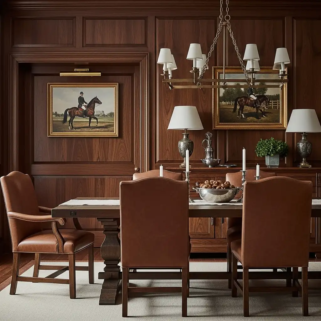 Ralph Lauren Dining Room Ideas Equestrian Club Vibe