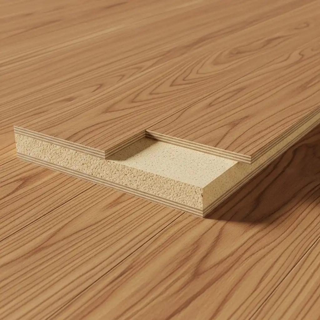 Engineered Hardwood High-Density Fiberboard (HDF) Core