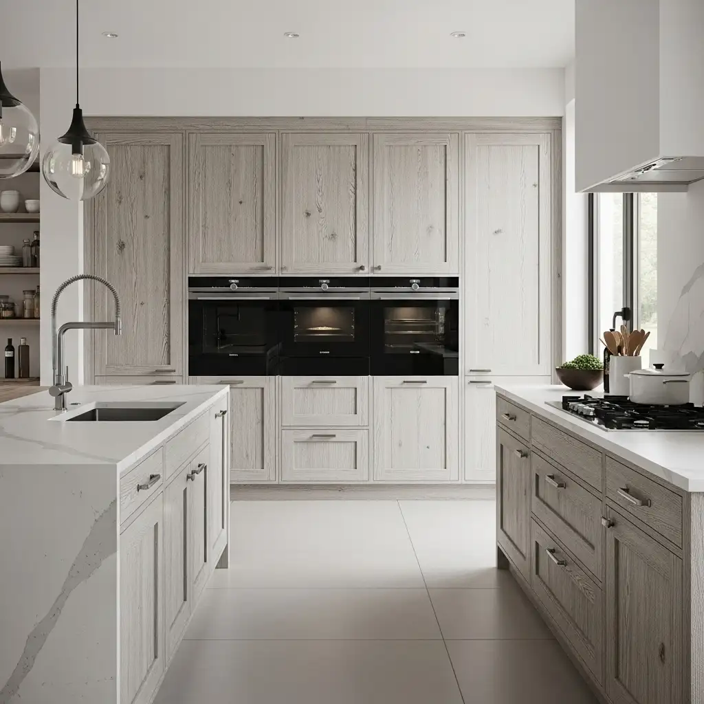 cerused Oak Contemporary Finish