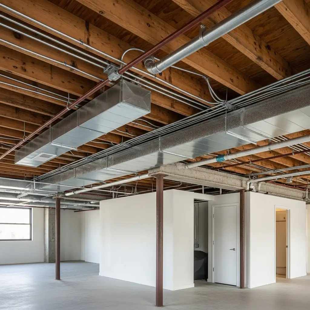 Industrial Edge Exposed Ceilings