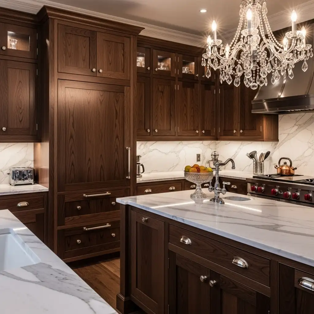 Dark Walnut Stained Oak