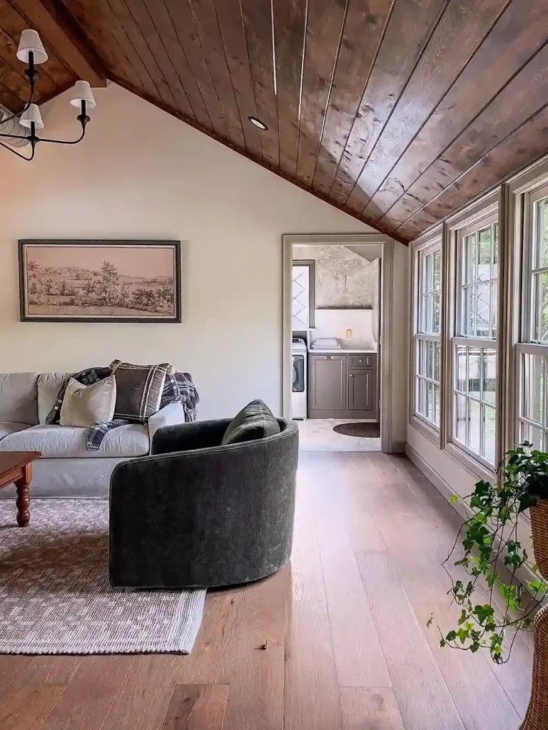 Ceiling Design Living Room Wood's Natural Appeal