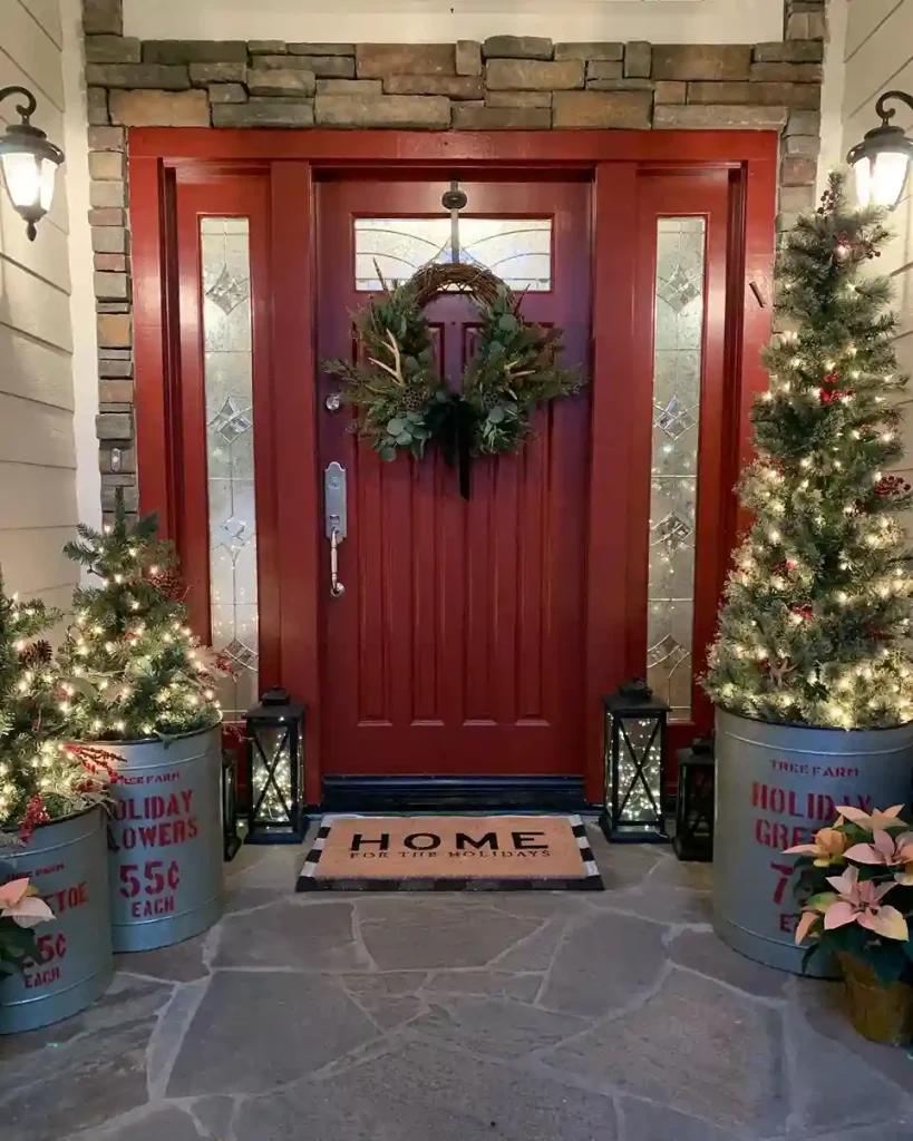 Cheap Christmas Decorations Festive Front Door