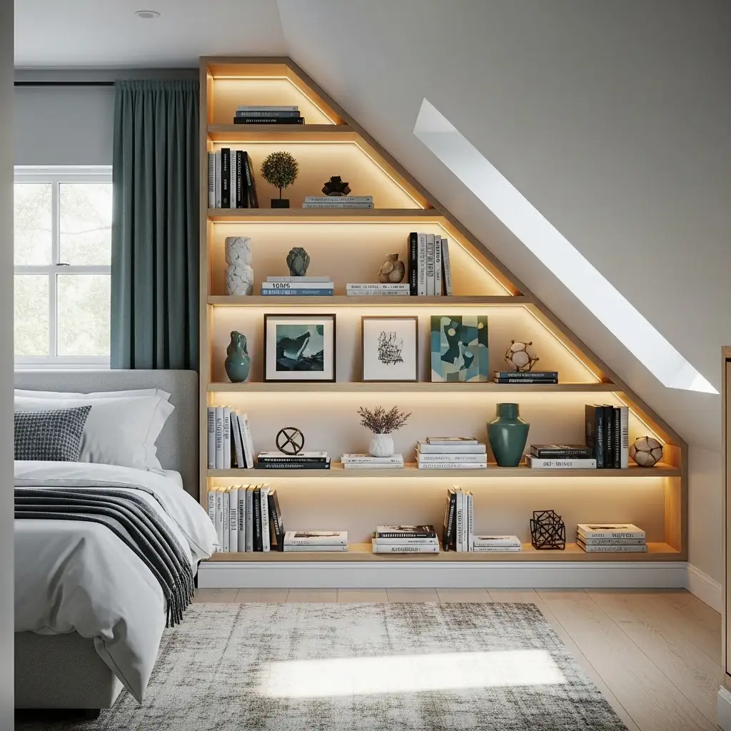 Design Angled Bookshelves