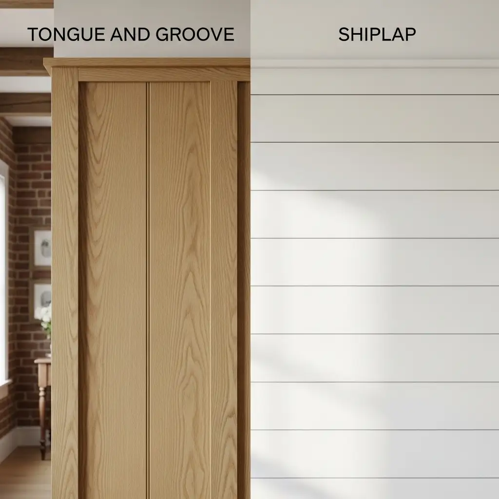 Tongue and Groove vs. Shiplap