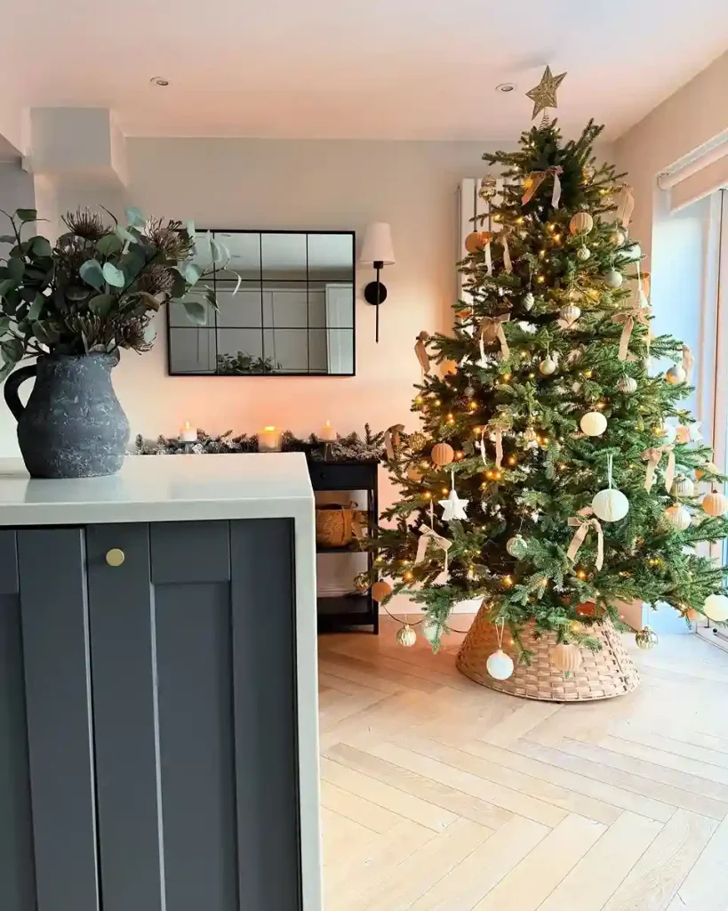 Traditionally Decorated Full Green Tree