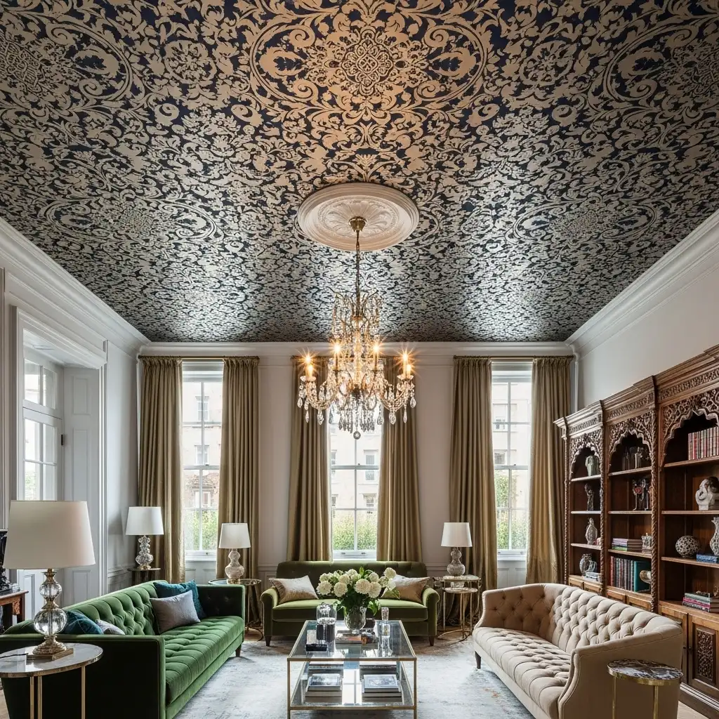 Wallpaper Overhead A Bold Pattern Play