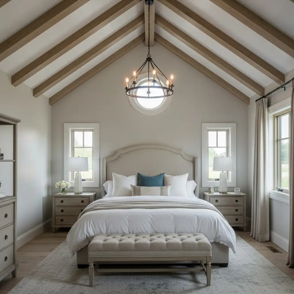 vaulted ceiling Bed Positioning