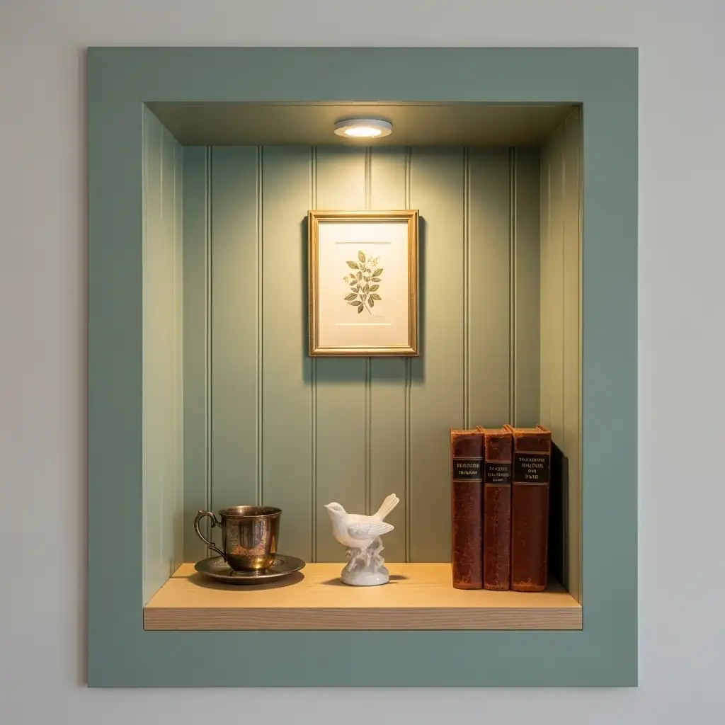 Inside a Recessed Nook beadboard