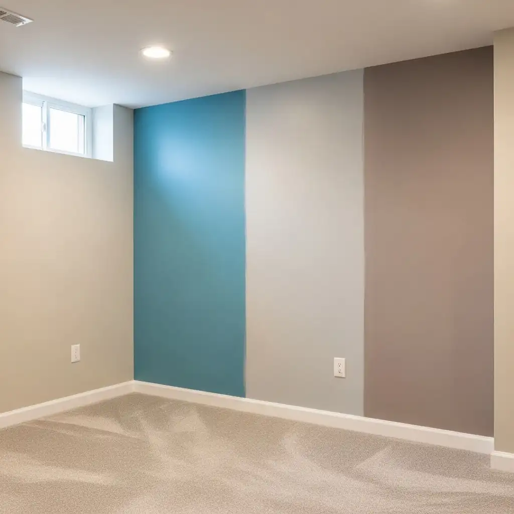 Basement Paint Colors Eggshell and Satin Finishes