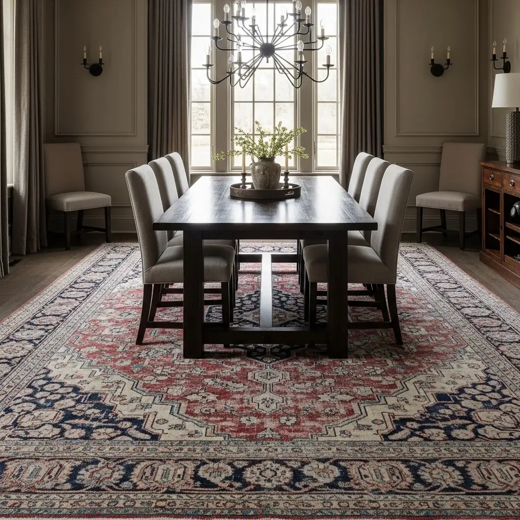 Ralph Lauren Dining Room Statement Rug