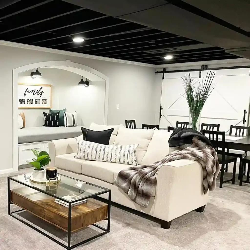 Why Choose a Painted Exposed Basement Ceiling