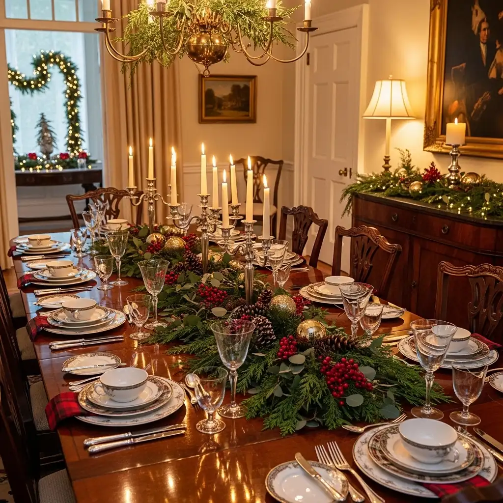 Ralph Lauren Dining Room Holiday Transformation