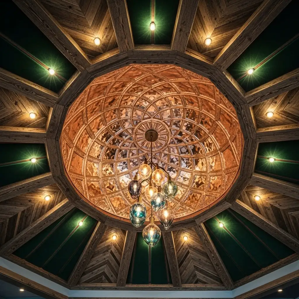 ceiling Mix Materials and Textures