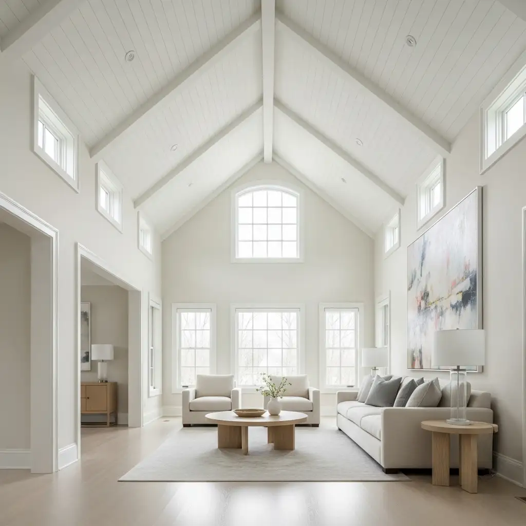 Vaulted Ceilings White and Light Colors