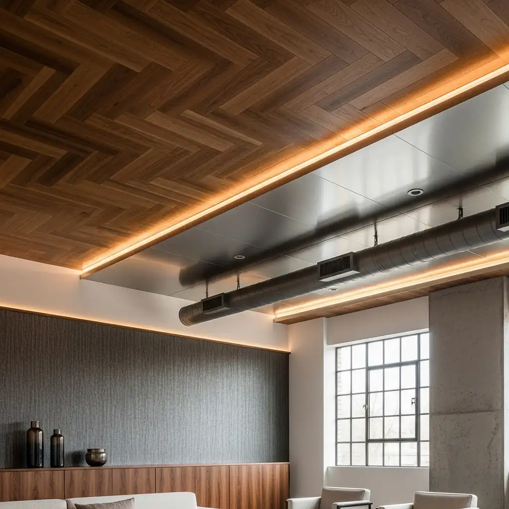 ceiling Coordinate with Wall Treatments