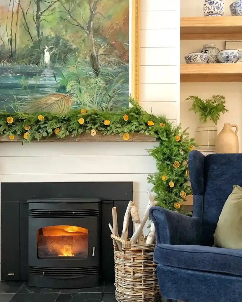 Dried Orange Slices and Cinnamon Sticks