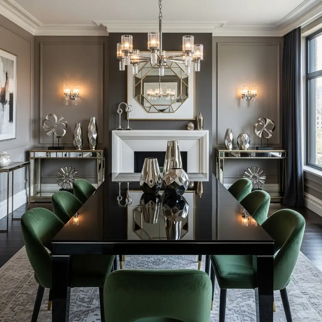 Lauren Dining Room Modern Glamour Statement