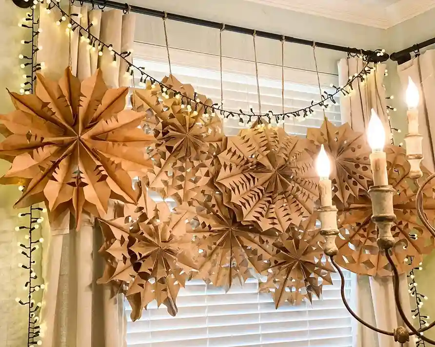 Cheap Christmas Decorations Paper Snowflakes