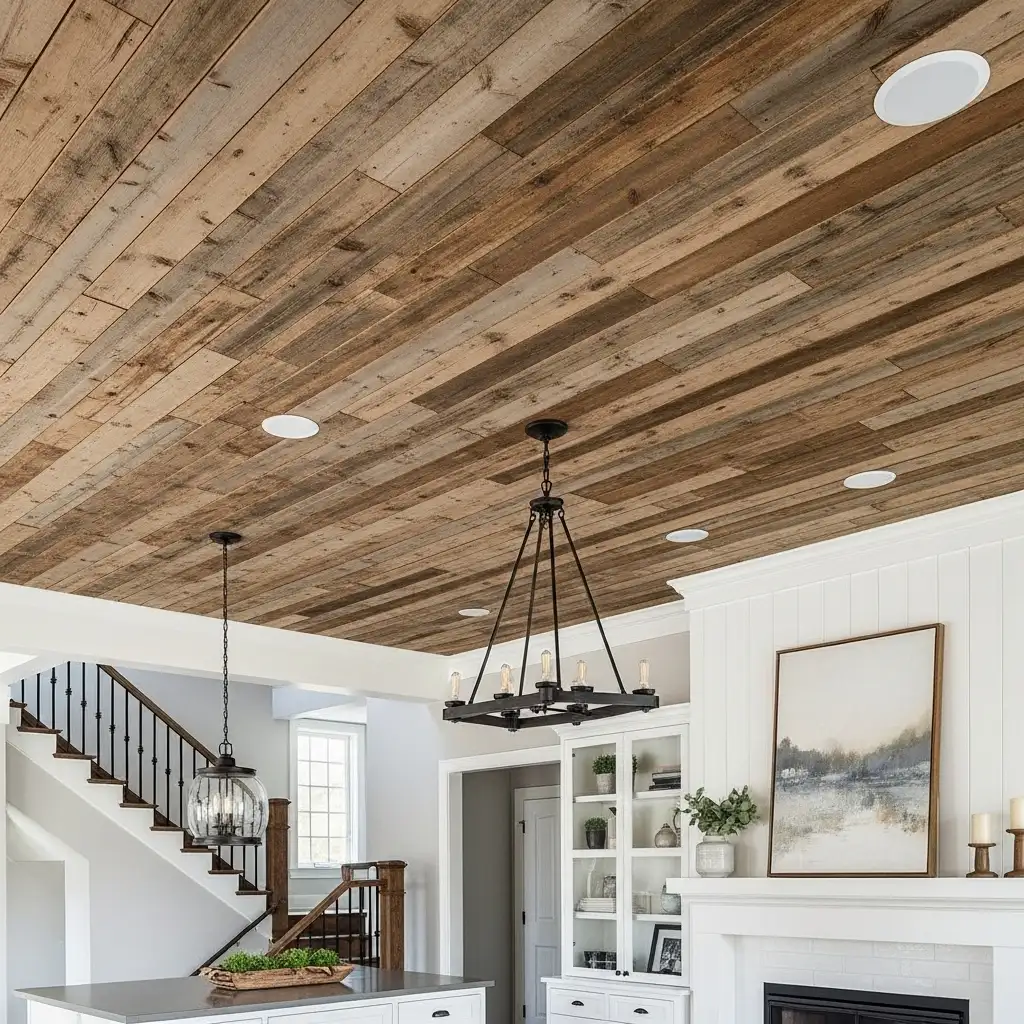 The Rustic Charm of Wood Plank Ceilings