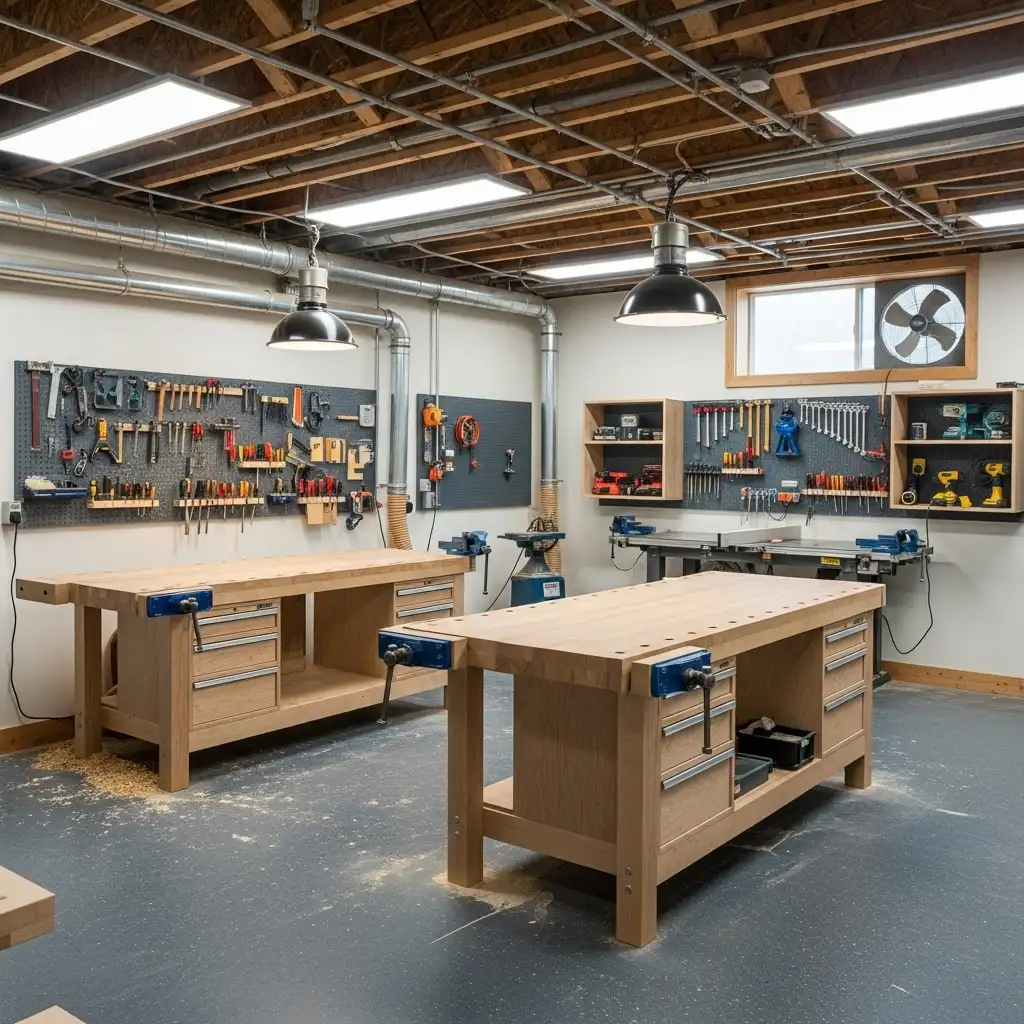 hobby room design ideas Woodworking Workshop