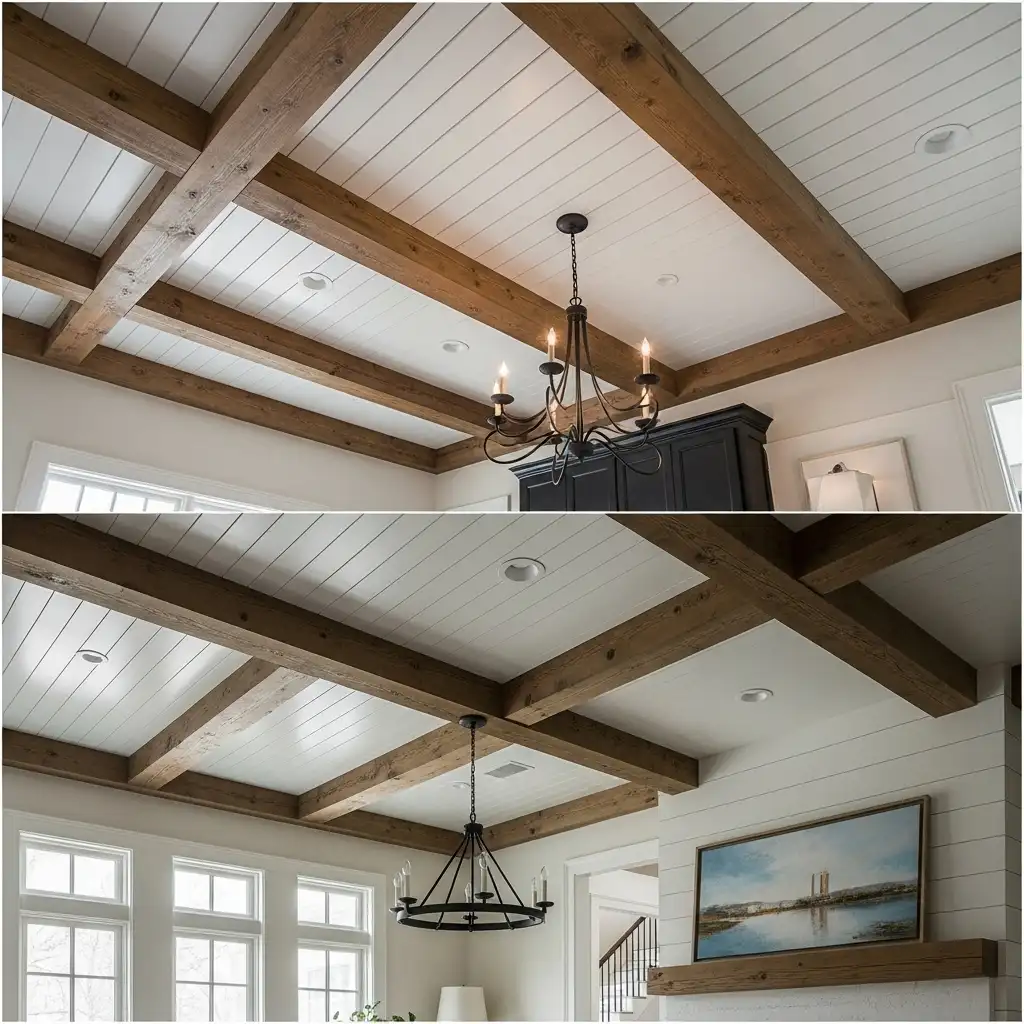 The Beamed Look Structural and Faux