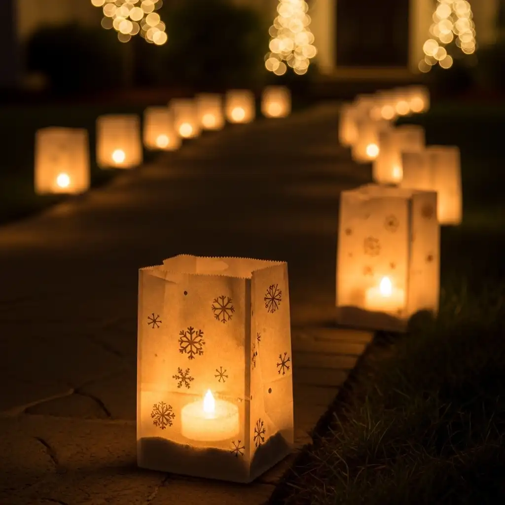 DIY Outdoor Christmas Decorations Luminarias
