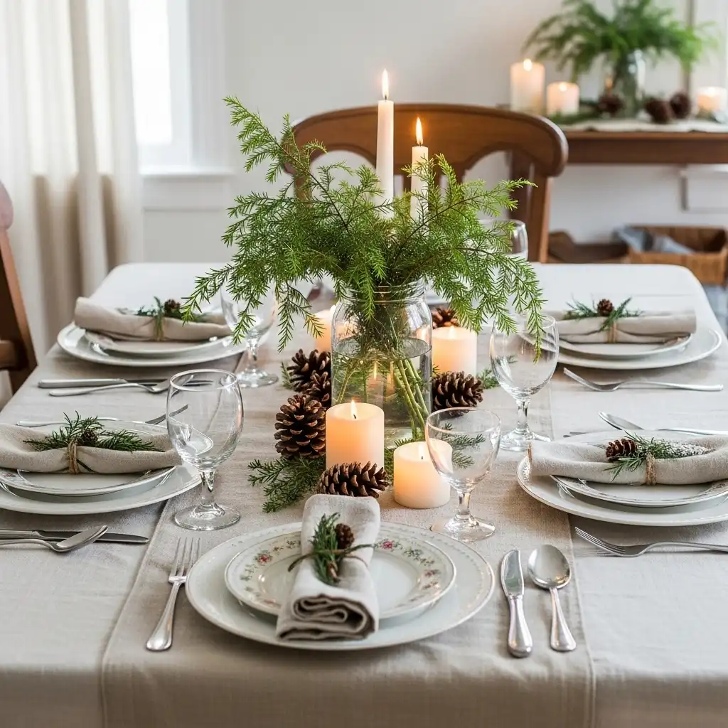 Cottage Christmas Simple and Meaningful Tablescapes
