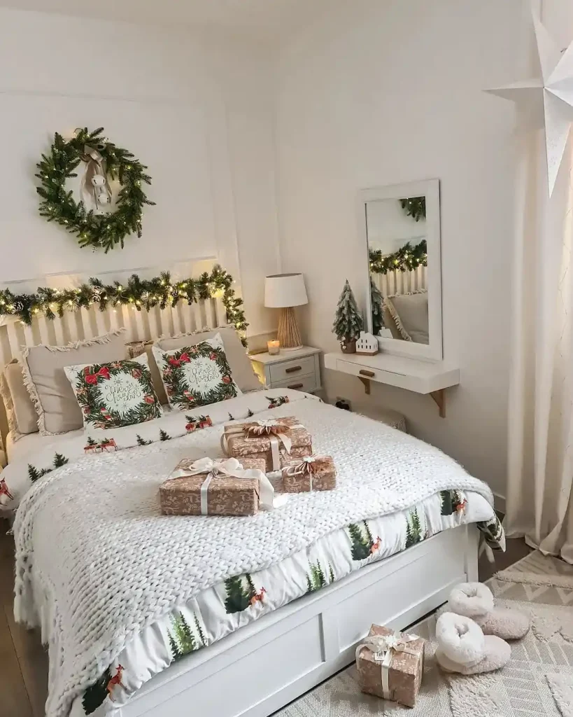 Dresser Display with Ornaments