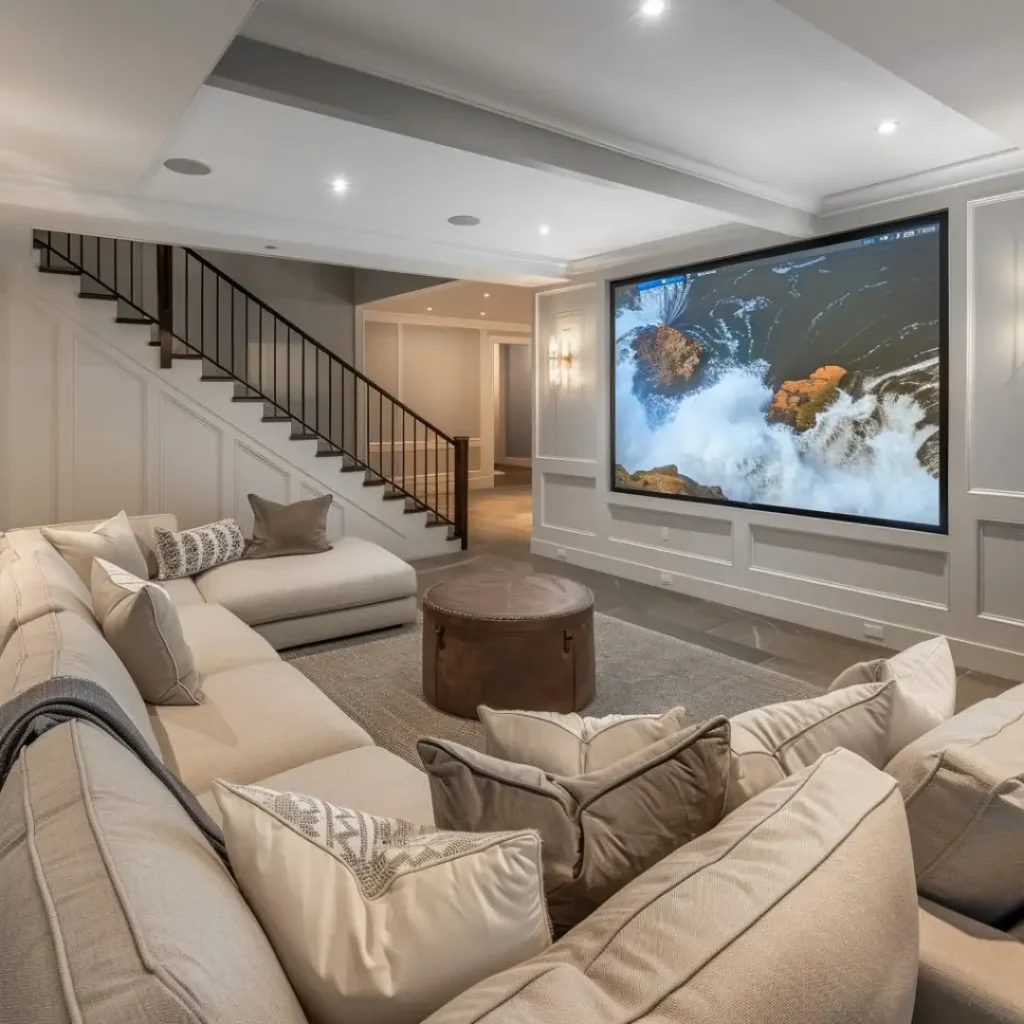 basement living room