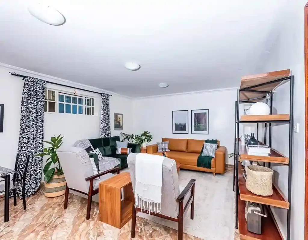 basement living room furnishing