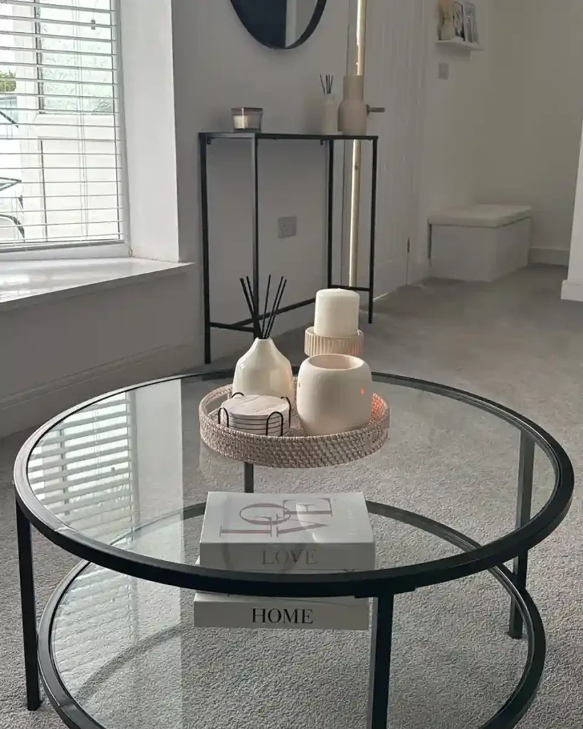 Glass Top Round Tables