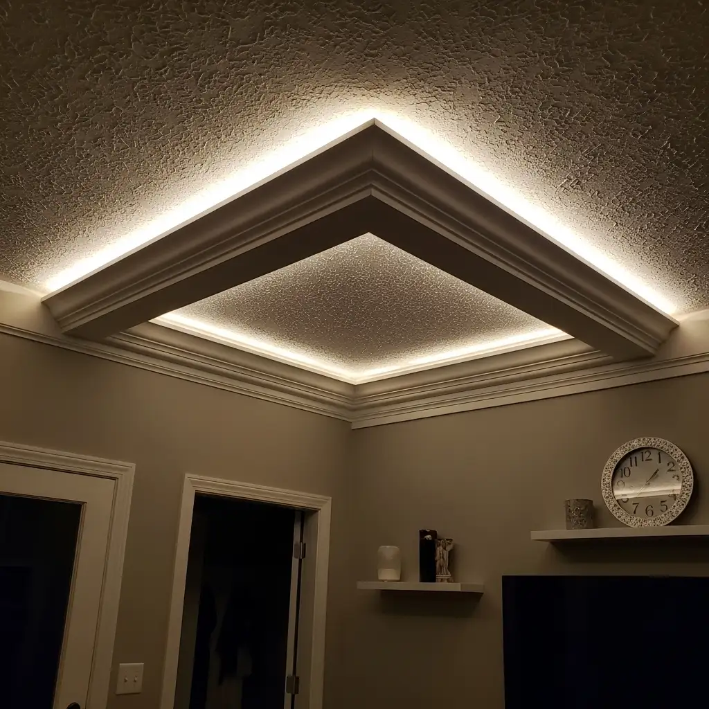 diy ceiling Rope Lighting